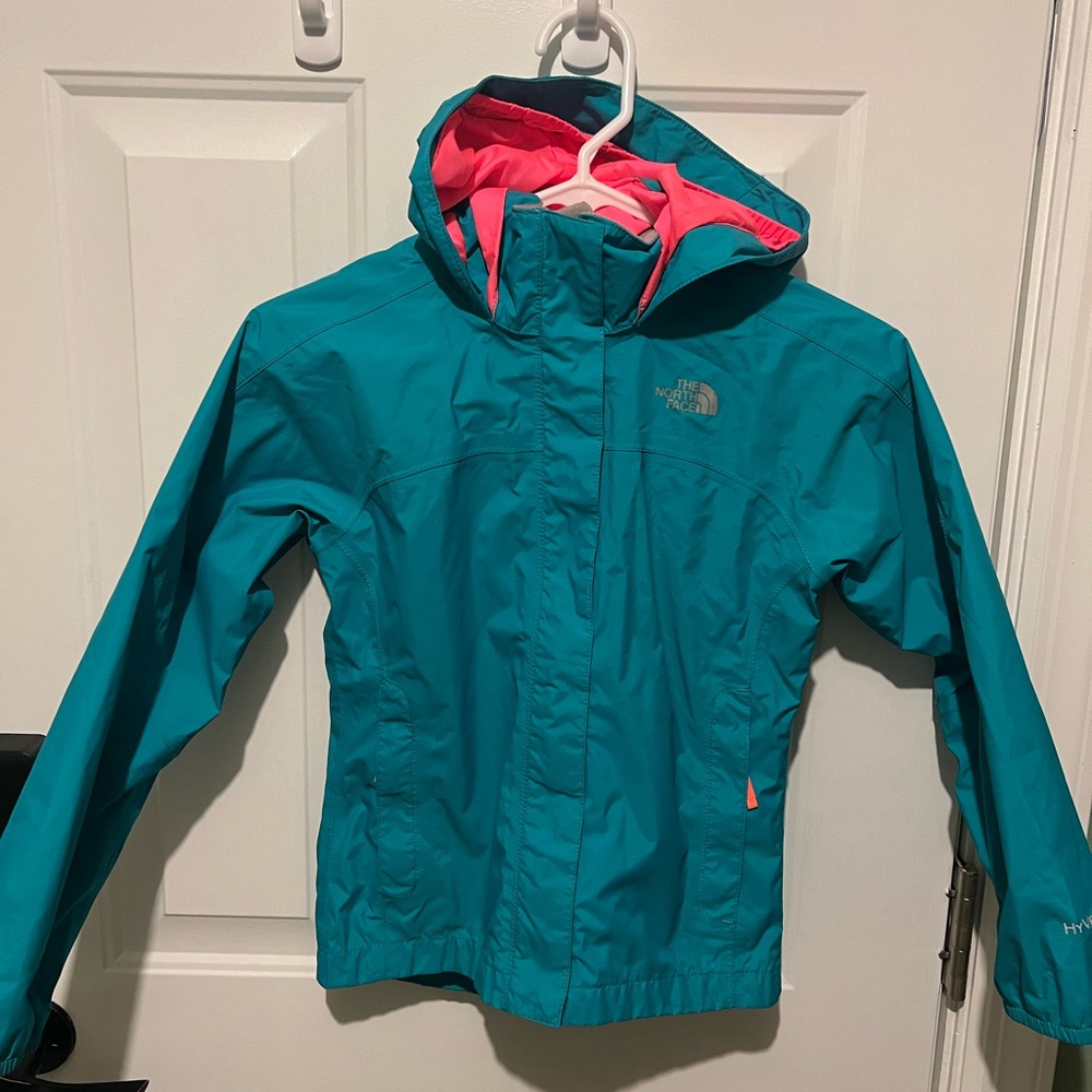 The North Face Kids Teal and Pink Jacket